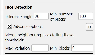 Advanced face detection options