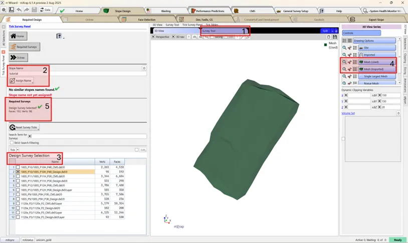 Required design configuration locations