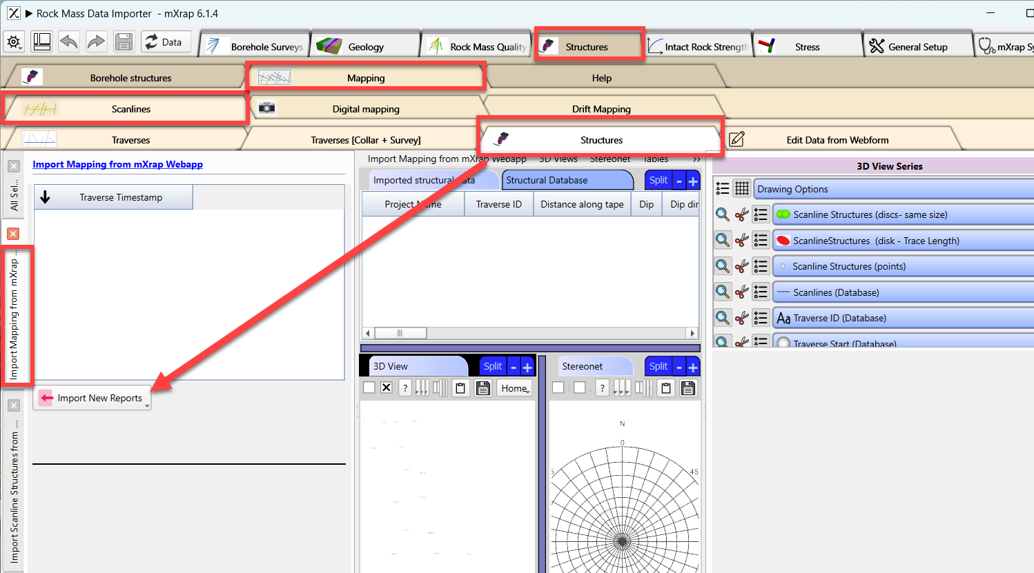Scanline imported from webforms